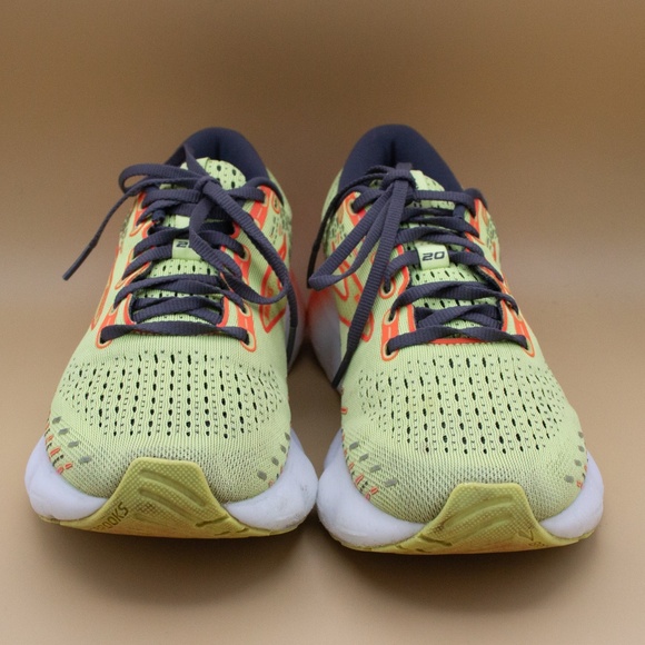 Brooks Glycerin 20 Lime Red Ebony Running Shoes 1103821D725 Men's Size 8 D - Picture 2 of 9